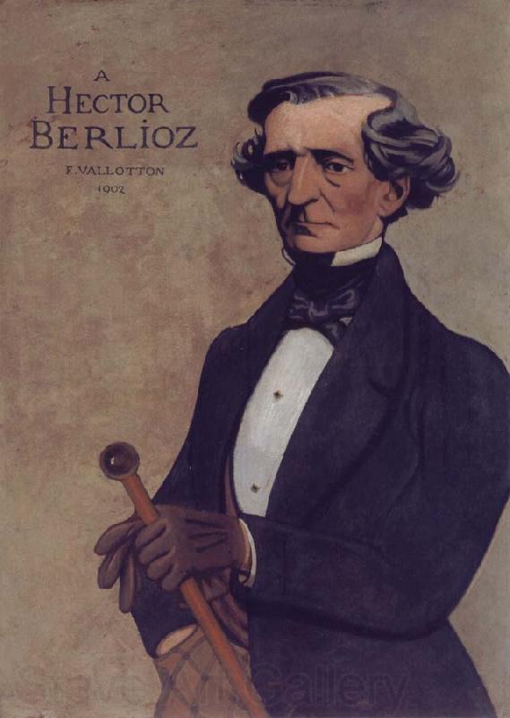 Felix Vallotton Portrait decoratif of Hector Berlioz